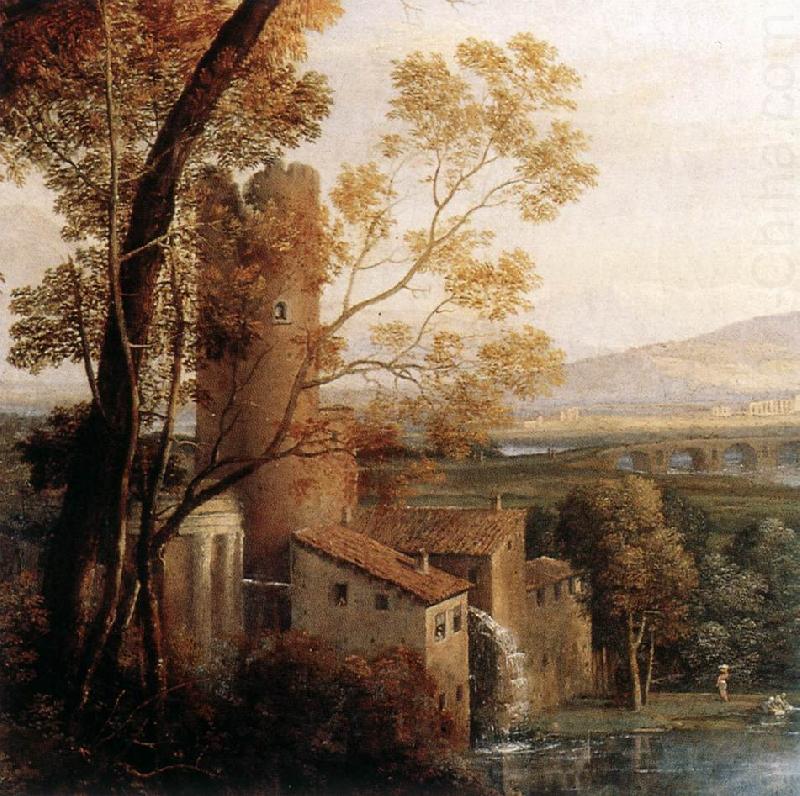 Landscape with Dancing Figures (detail) dfg, Claude Lorrain